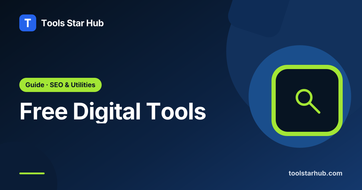 Free Digital Tools: 102 Free Online Tools for Work and Study — Tools Star Hub