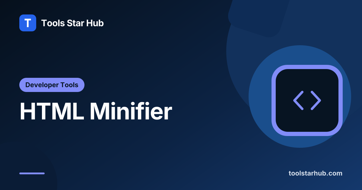 HTML Minifier — Conservative Minify in Your Browser — Tools Star Hub