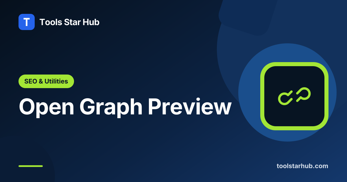 Open Graph Preview — Check a Page's Share Tags — Tools Star Hub