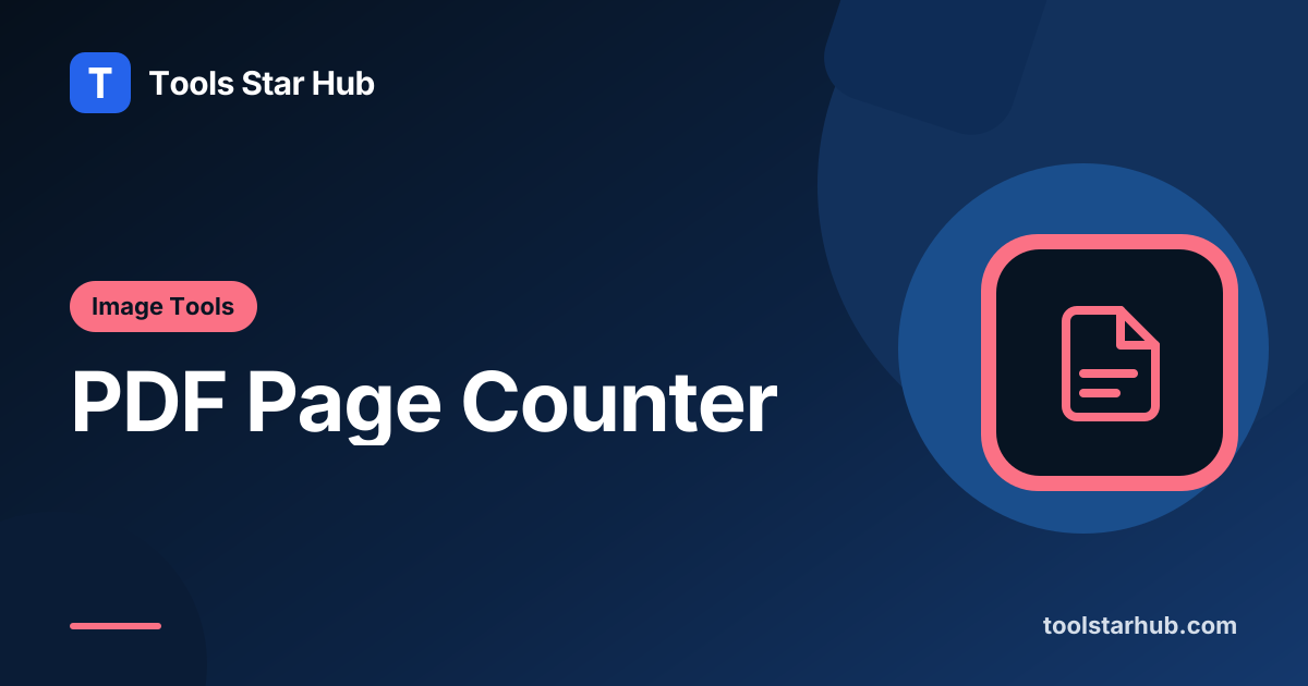 PDF Page Counter — Count Pages in Your Browser — Tools Star Hub