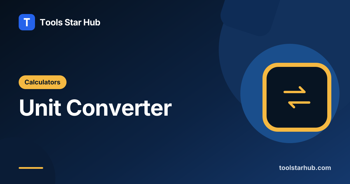 Unit Converter – Length, Weight and Temperature — Tools Star Hub